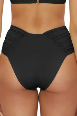 Becca by Rebecca Virtue High Leg|High Waist-Brinley High Waist Bikini Bottom