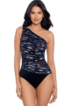 Miraclesuit Asymmetrical|One Pieces-Bronze Reign Jena One Piece Swimsuit