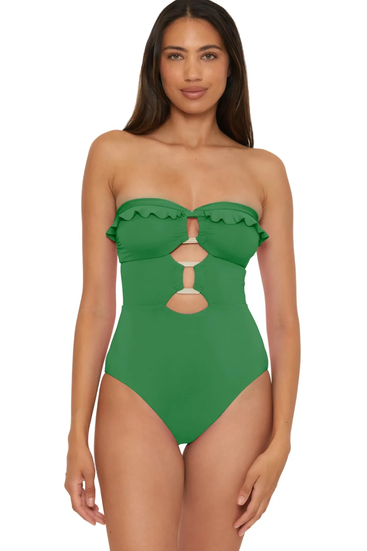 Soluna Halter|Bandeau-Buckle Up One Piece Swimsuit