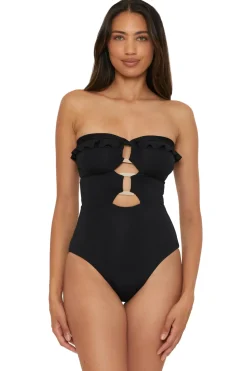 Soluna Halter|Bandeau-Buckle Up One Piece Swimsuit