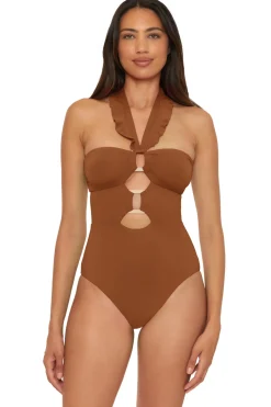 Soluna Halter|Bandeau-Buckle Up One Piece Swimsuit