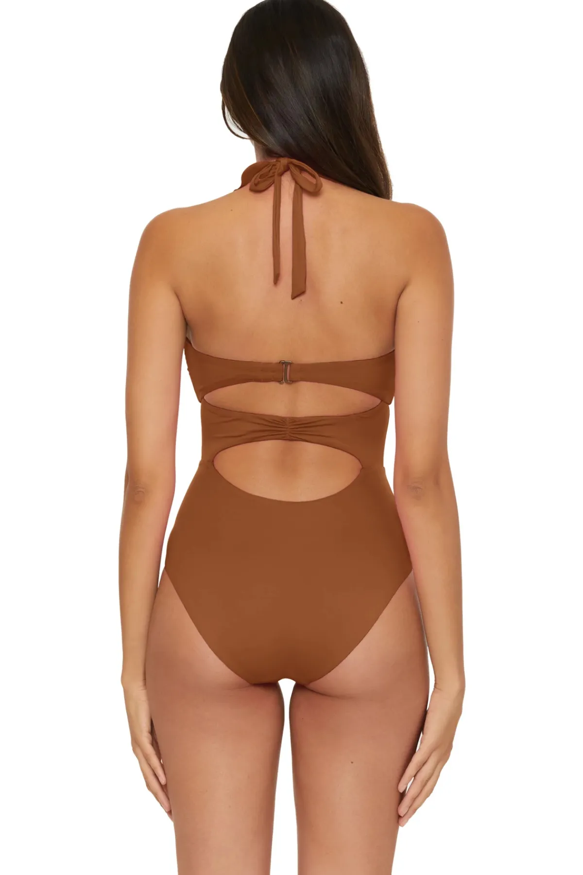 Soluna Halter|Bandeau-Buckle Up One Piece Swimsuit