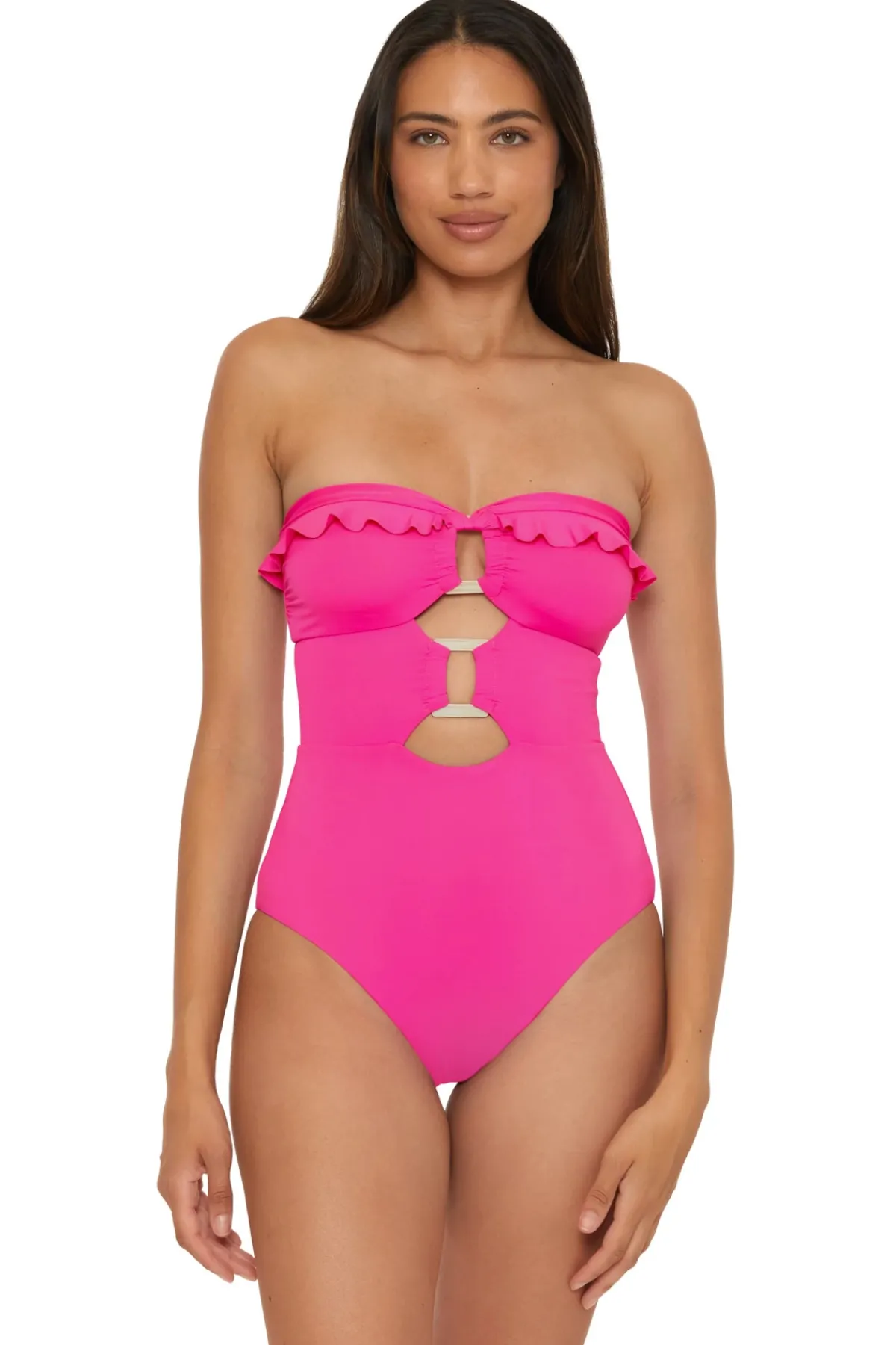Soluna Halter|Bandeau-Buckle Up One Piece Swimsuit