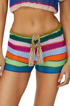 PQ Swim Bottoms-Bree Boho Crochet Shorts