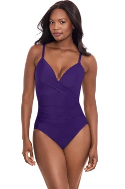 Miraclesuit Tank|One Pieces-Captivate Underwire Surplice One Piece Swimsuit