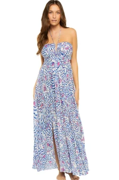 Poupette St Barth Sundresses-Carla Halter Maxi Dress