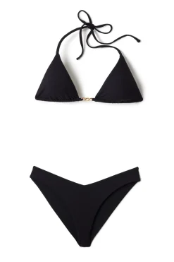 Summerful Triangle|Halter-Carmel Fixed Triangle Bikini Top