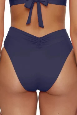 Becca by Rebecca Virtue High Leg|High Waist-Carolina High Waist Bikini Bottom