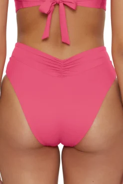 Becca by Rebecca Virtue High Leg|High Waist-Carolina High Waist Bikini Bottom