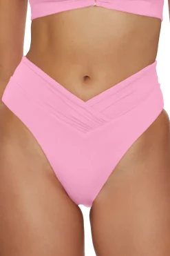 Becca by Rebecca Virtue High Leg|High Waist-Carolina High Waist Bikini Bottom