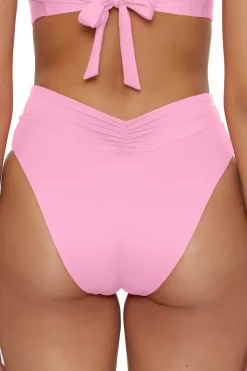 Becca by Rebecca Virtue High Leg|High Waist-Carolina High Waist Bikini Bottom