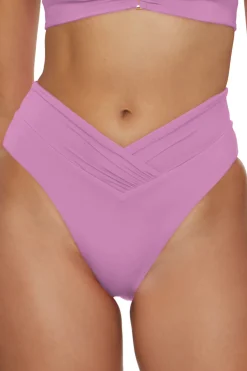 Becca by Rebecca Virtue High Leg|High Waist-Carolina High Waist Bikini Bottom