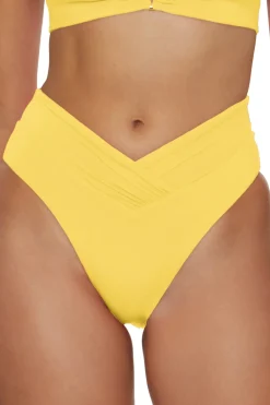 Becca by Rebecca Virtue High Leg|High Waist-Carolina High Waist Bikini Bottom