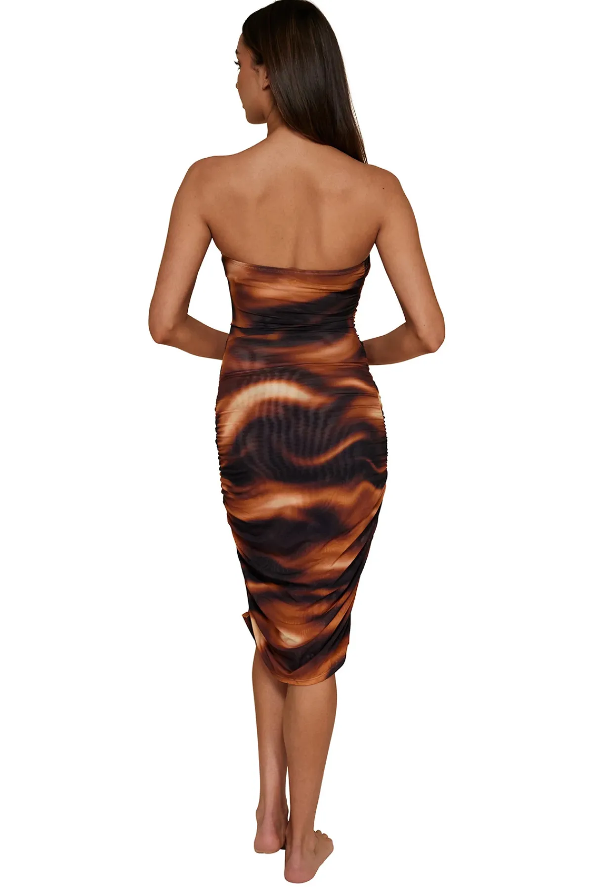 B. Swim Sundresses-Caspian Mesh Cover-Up Dress