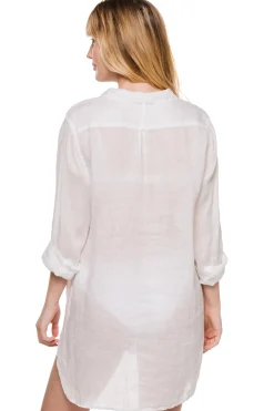 CP Shades Shirt Dresses-Cecelia Button Down Shirt Dress