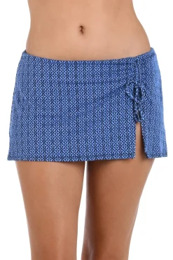 La Blanca Skirted|Bikinis-Charmed Coast Tunnel Skirted Bikini Bottom