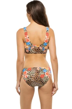 Johnny Was Bralette|Bikinis-Cheetah Ruched Bikini Top