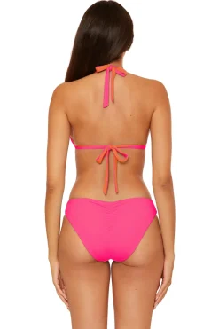 Becca by Rebecca Virtue Triangle|Halter-Cheryl Reversible Triangle Bikini Top