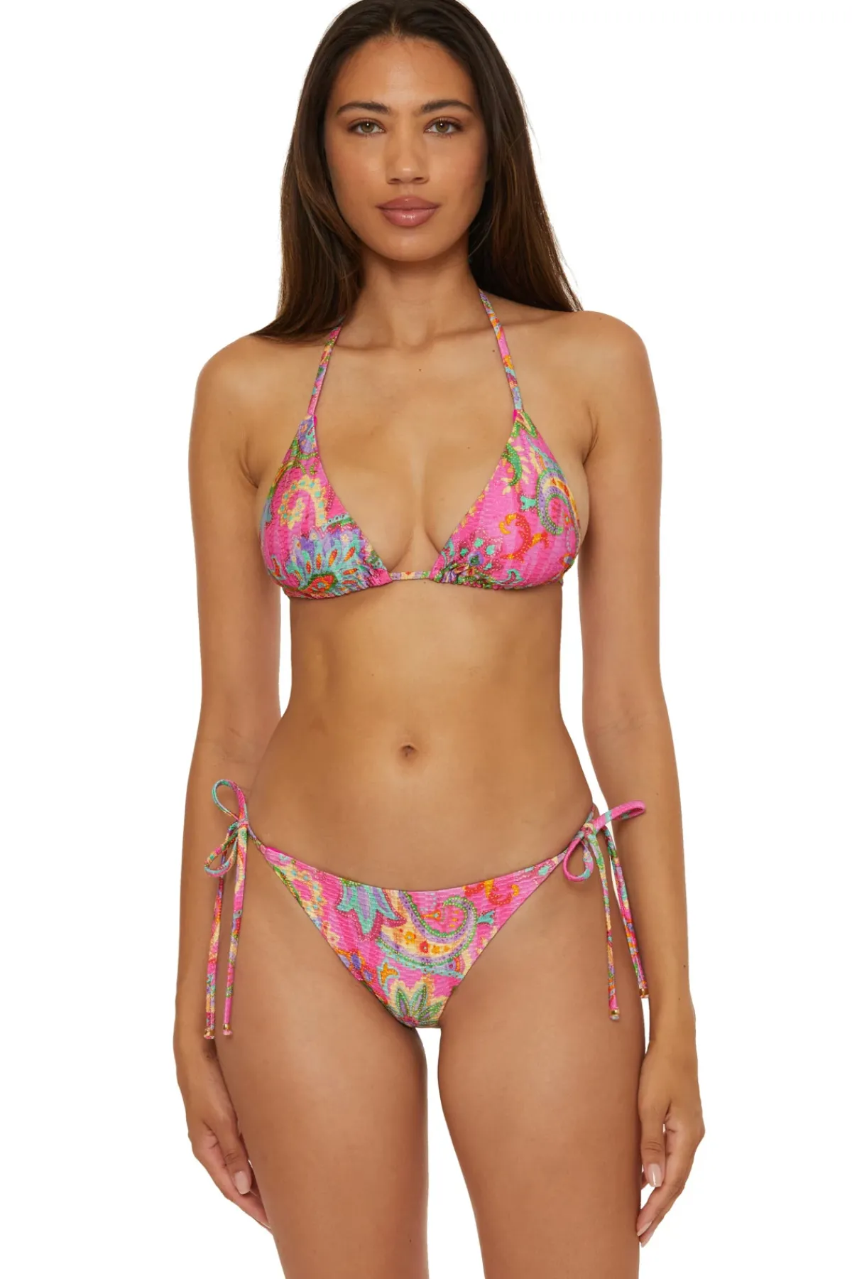 Becca by Rebecca Virtue Triangle|Halter-Cheryl Triangle Bikini Top