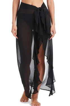 Bleu Rod Beattie Sarongs / Pareos-Chiffon Long Ruffle Pareo