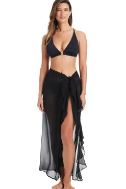 Bleu Rod Beattie Sarongs / Pareos-Chiffon Long Ruffle Pareo