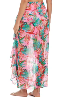 Bleu Rod Beattie Sarongs / Pareos-Chiffon Ruffle Pareo