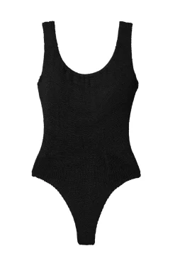Hunza G Tank|One Pieces-Classic Square Neck One Piece Swimsuit
