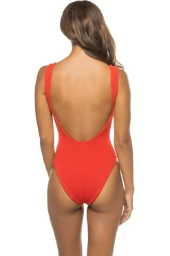 Hunza G Tank|One Pieces-Classic Square Neck One Piece Swimsuit