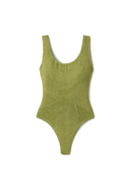 Hunza G Tank|One Pieces-Classic Square Neck One Piece Swimsuit