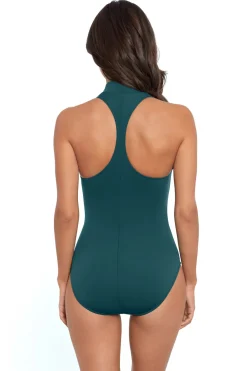 Magicsuit High Neck|One Pieces-Coco Zip-Front Racerback One Piece Swimsuit