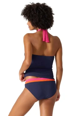 Tommy Bahama Halter|Tankinis-Color Block Halter Tankini Top