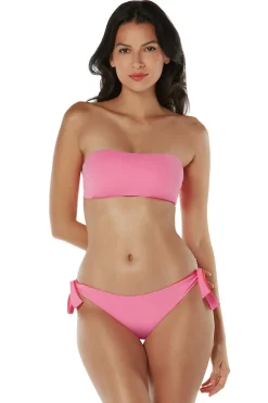 Helen Jon Bandeau|Bikinis-Coral Bandeau Bikini Top