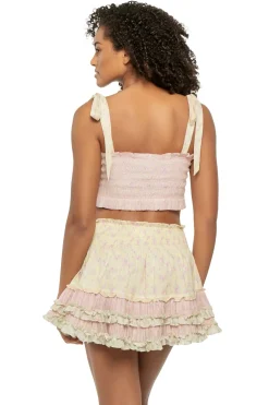 LoveShackFancy Tops-Corbin Crop Tank Top