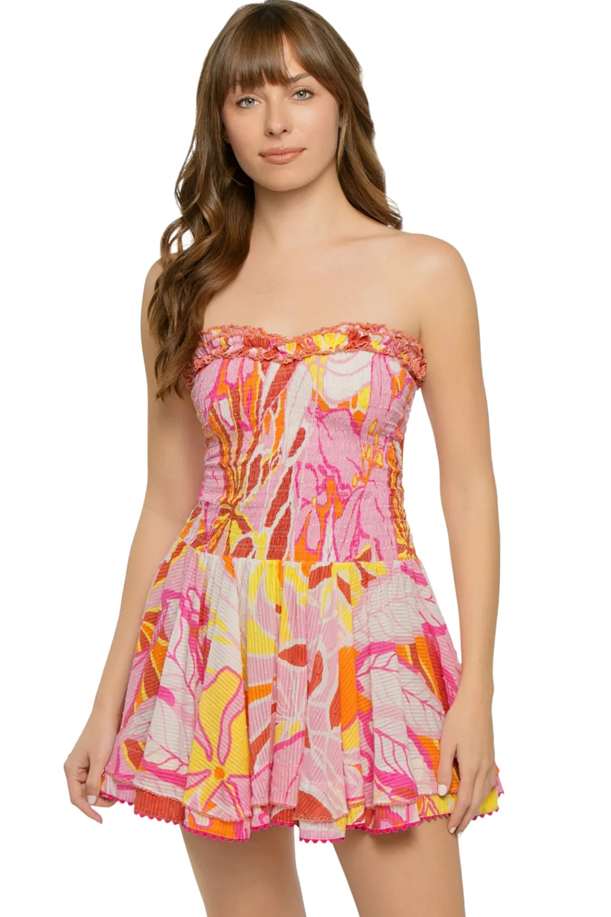 Poupette St Barth Sundresses-Cory Strapless Mini Dress