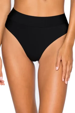 B. Swim High Waist|Bikinis-Cove Banded High Waist Bikini Bottom