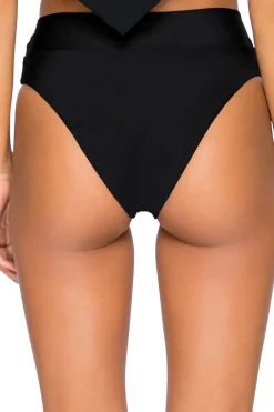 B. Swim High Waist|Bikinis-Cove Banded High Waist Bikini Bottom