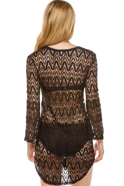 Elif Tunics-Crochet Bell Sleeve Tunic