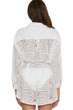 Becca by Rebecca Virtue Shirt Dresses-Crochet Boy Shirt