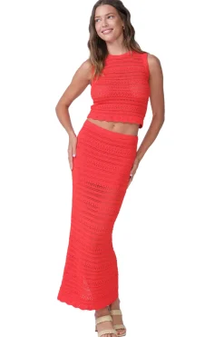PQ Swim Tops-Crochet Crop Top