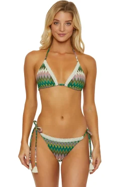 Isabella Rose Triangle|Halter-Crochet Lace Triangle Bikini Top
