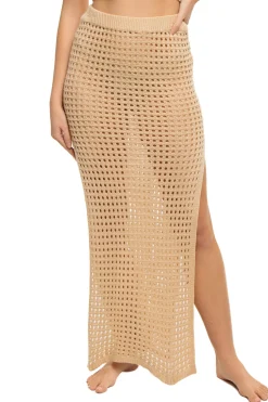 Elan Matching Sets|Bottoms-Crochet Maxi Skirt