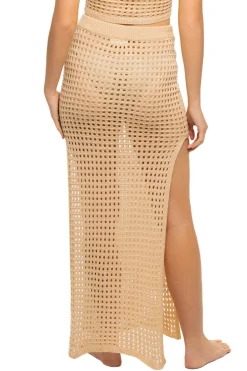 Elan Matching Sets|Bottoms-Crochet Maxi Skirt