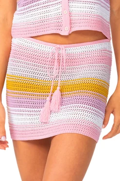 PQ Swim Bottoms-Crochet Mini Skirt