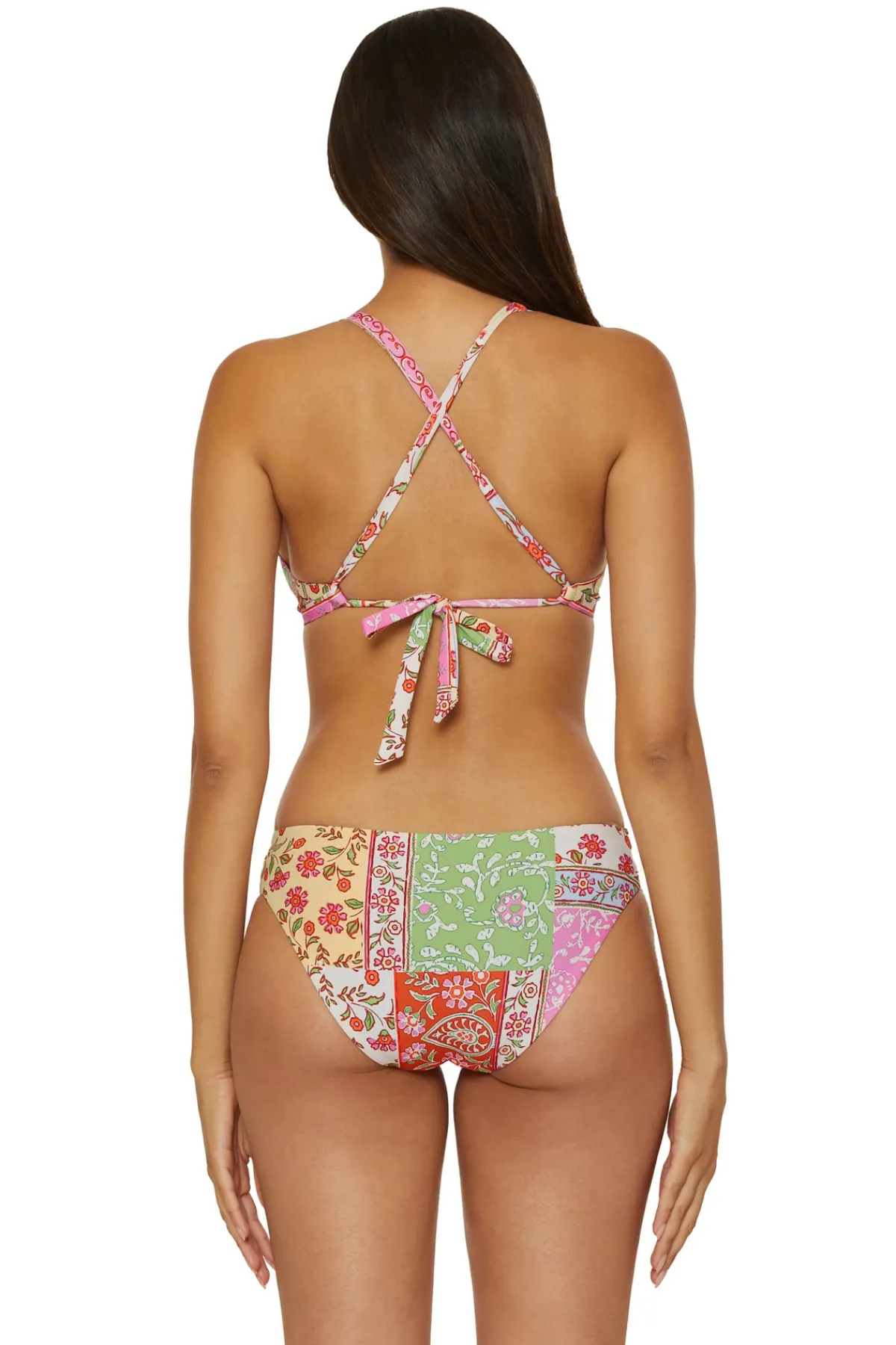 Lucky Brand Triangle|Bikinis-Crossback Bikini Top