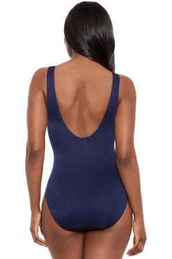 Miraclesuit Tank|One Pieces-Crossover Surplice One Piece Swimsuit