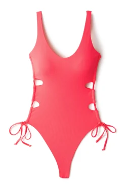 Summerful High Leg|Tank-Curacao One Piece Swimsuit