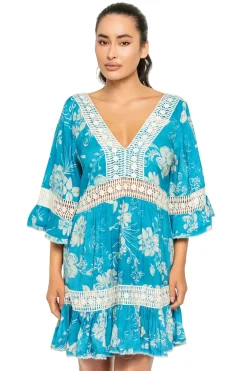 Z & L Europe Sundresses-Deep V-Neck Mini Dress