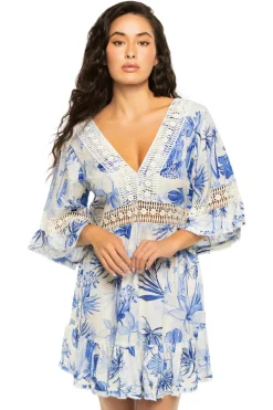 Z & L Europe Sundresses-Deep V-Neck Mini Dress