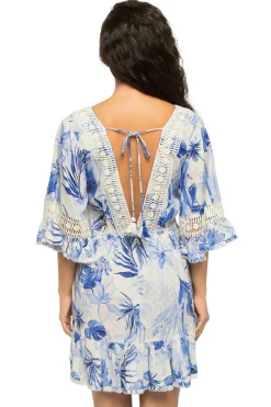 Z & L Europe Sundresses-Deep V-Neck Mini Dress