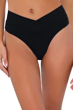 Swim Systems High Waist|Bikinis-Delfina V Front High Waist Bikini Bottom